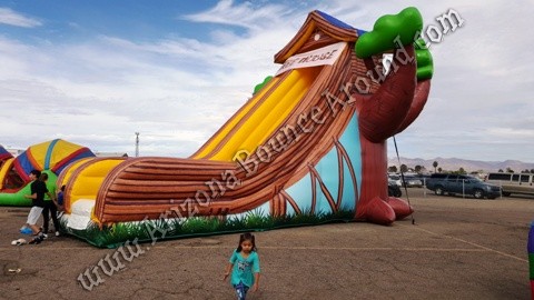 Inflatable tree house slide rental Phoenix Arizona